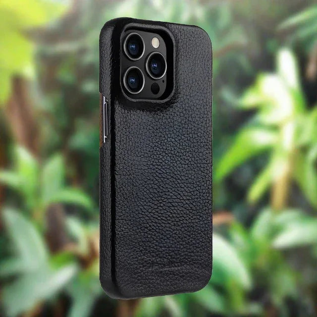 Melkco iPhone 13 Pro Max Premium Leather Cover - Black - Tashqila Melkco iPhone 13 Pro Max Premium Leather Cover - Black - Tashqila